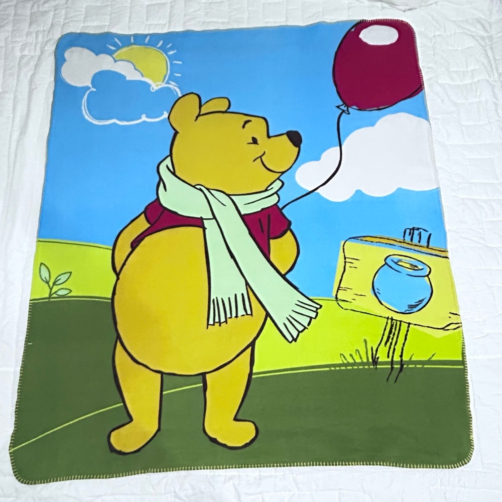 Disney Winnie The Pooh Fleece Blanket Throw Blanket
58”x49”